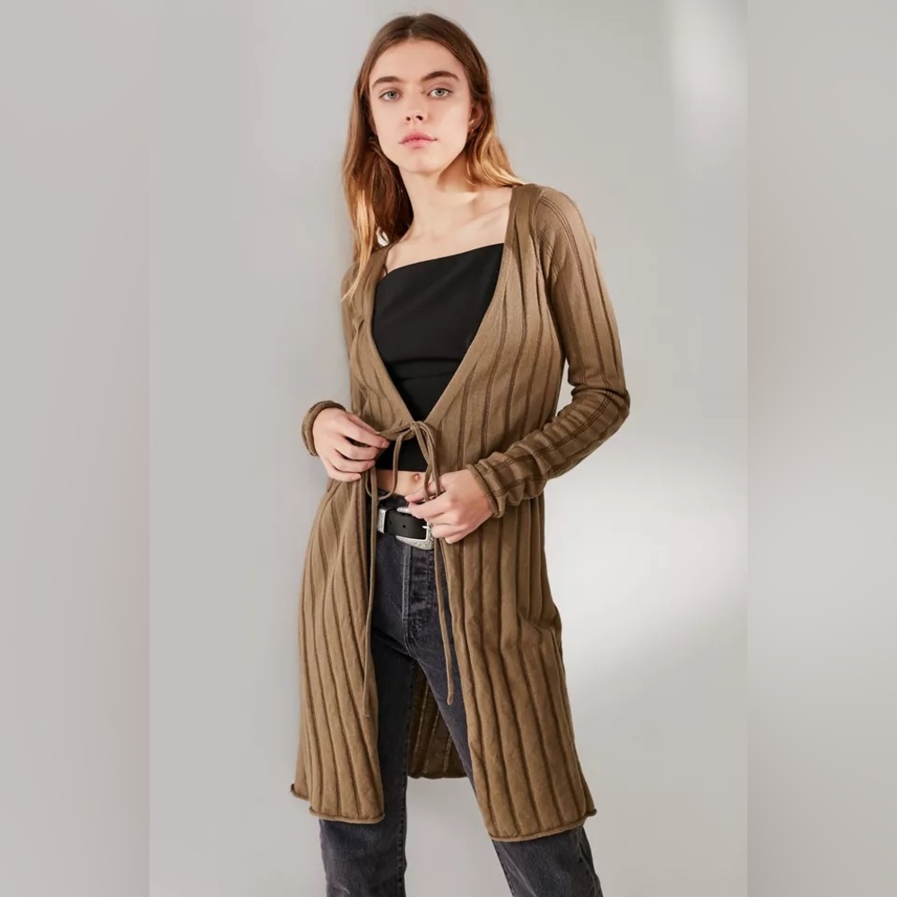 UO Flynn Away Tie Cardigan